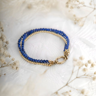 Lapis Lazuli Beaded Gemstone Bracelet