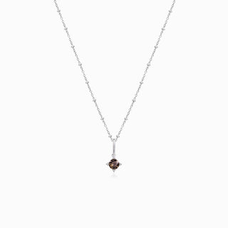 Serenity Star Smoky Quartz Pendant Necklace