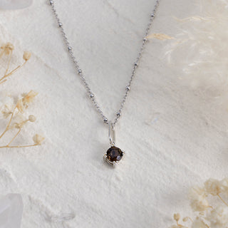 Serenity Star Smoky Quartz Pendant Necklace