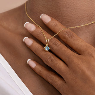 Blue Topaz Starlight Charms Necklace