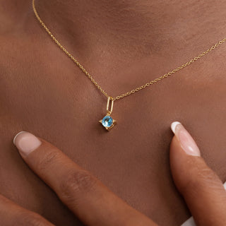 Blue Topaz Starlight Charms Necklace