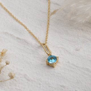 Blue Topaz Starlight Charms Necklace