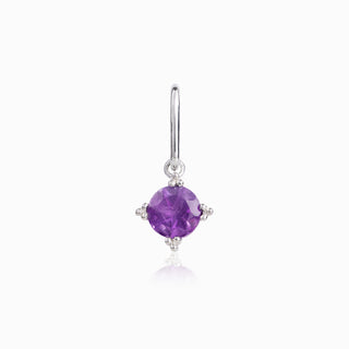 Serenity Star Amethyst Charm