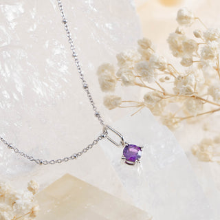 Serenity Star Amethyst Pendant Necklace