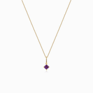 Serenity Star Amethyst Pendant Necklace