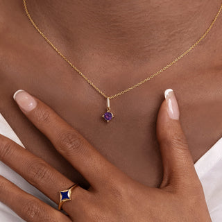 Serenity Star Amethyst Pendant Necklace