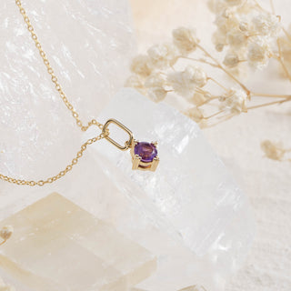 Serenity Star Amethyst Pendant Necklace