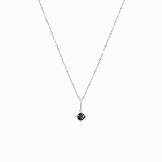 Black Spinel Charms Necklace