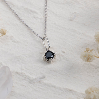 Black Spinel Charms Necklace