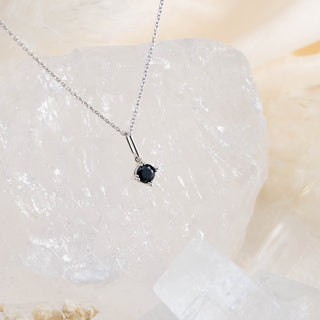 Black Spinel Charms Necklace