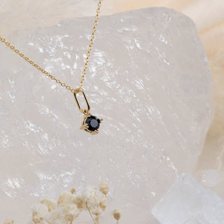 Serenity Star Black Spinel Pendant Necklace