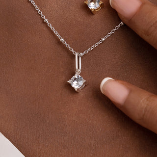 White Topaz Charms Necklace