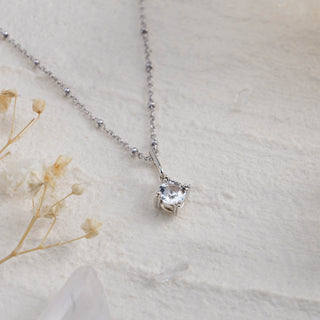 White Topaz Charms Necklace