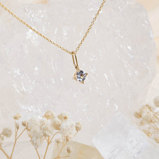 White Topaz Charms Necklace