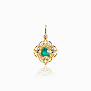 Dara Knot Chrysoprase Charm