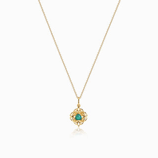 Dara Knot Chrysoprase Pendant Necklace