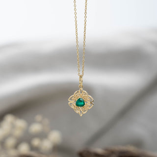 Dara Knot Chrysoprase Pendant Necklace