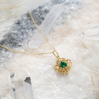 Dara Knot Chrysoprase Pendant Necklace