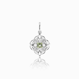 Dara Knot Peridot Charm