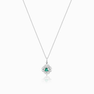 Dara Knot Chrysoprase Pendant Necklace