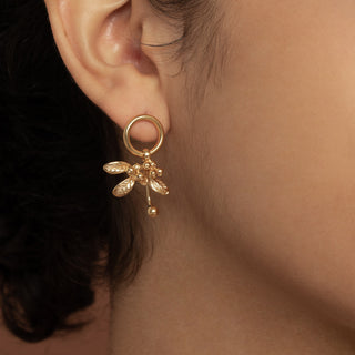 Matt Gold Mistletoe Earring