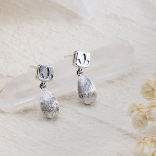 Orchid Brushed Drop Earrings