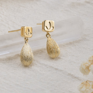 Dangling Orchid Cube Studs