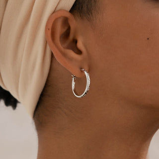 Serenity Star Hoop Earrings