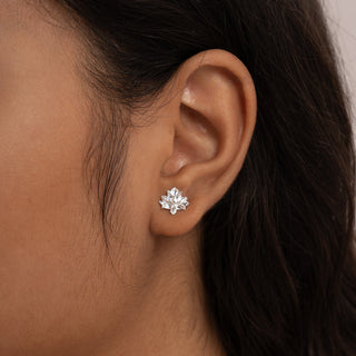 Lotus Flower Stud Earrings