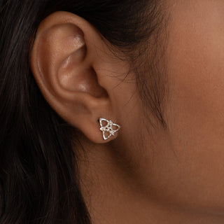 Celtic Trinity Knot Stud Earrings