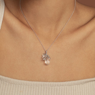 Mistletoe Crystal Pendant Necklace