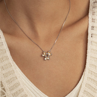 Triple Osmanthus Petal Necklace