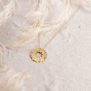 Golden Mandala Inspiration Necklace