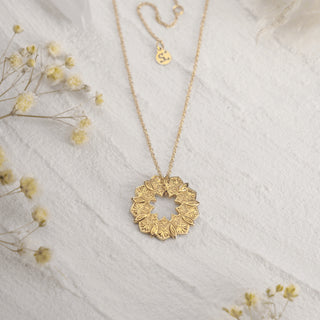 Golden Mandala Inspiration Necklace