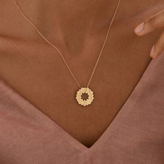 Golden Mandala Inspiration Necklace