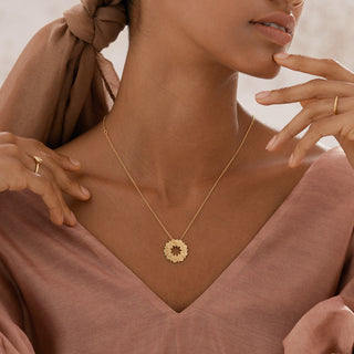 Golden Mandala Inspiration Necklace