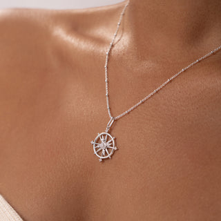 Antler Dharmachakra Pendant Necklace