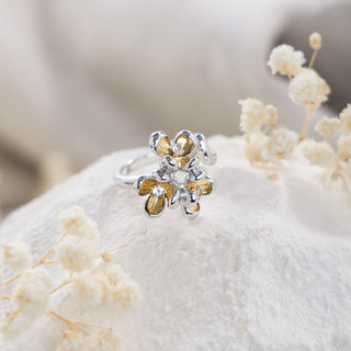 Triple Osmanthus Petal Ring