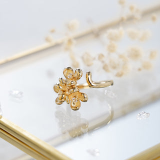 Triple Osmanthus Petal Ring