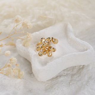 Triple Osmanthus Petal Ring