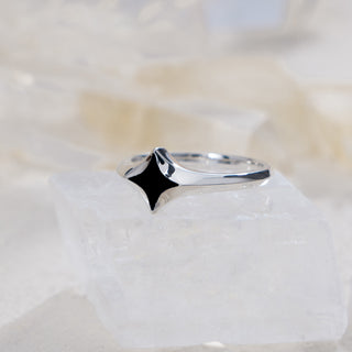 Serenity Star Black Onyx Ring