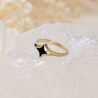 Serenity Star Black Onyx Ring