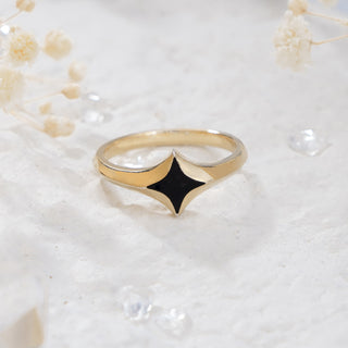 Serenity Star Black Onyx Ring