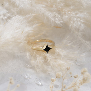 Serenity Star Black Onyx Ring