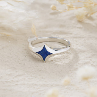 Serenity Star Lapis Lazuli Ring