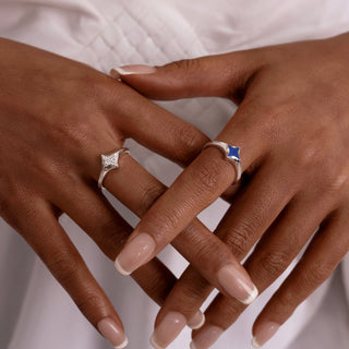 Serenity Star Lapis Lazuli Ring