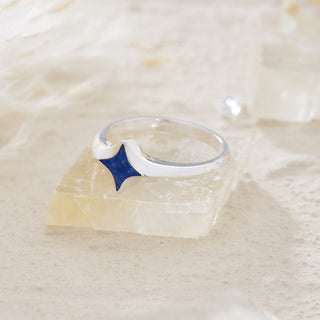 Serenity Star Lapis Lazuli Ring