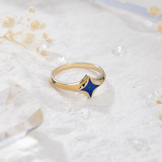 Serenity Star Lapis Lazuli Ring