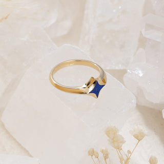 Serenity Star Lapis Lazuli Ring