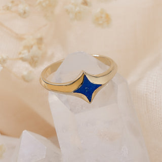 Serenity Star Lapis Lazuli Ring